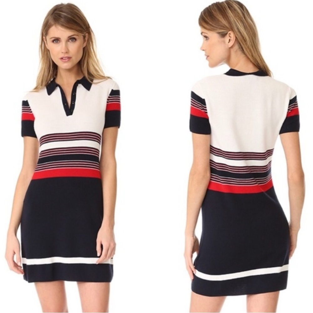 Rag & Bone ‘Krista’ Navy, Red, + Cream Striped Sw… - image 2